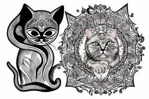 god,cat tattoo idea
