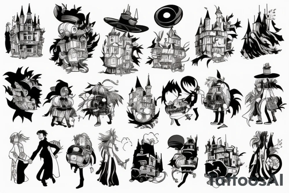 Howl's Moving Castle tattoo idea