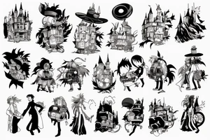 Howl's Moving Castle tattoo idea
