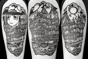 Howl's Moving Castle tattoo idea