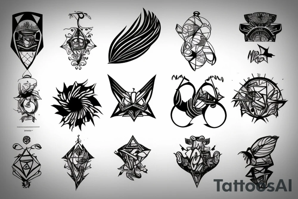 circuit cyber nature magic tattoo idea