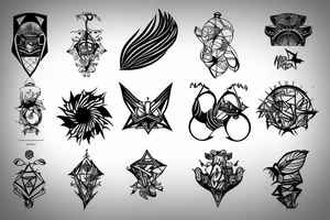 circuit cyber nature magic tattoo idea