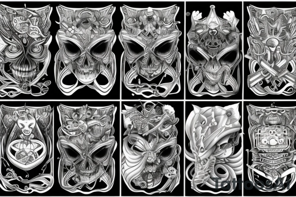 circuit cyber nature magic tattoo idea