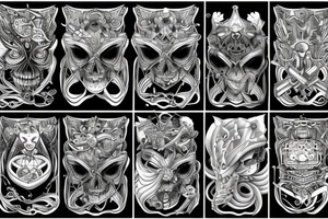 circuit cyber nature magic tattoo idea