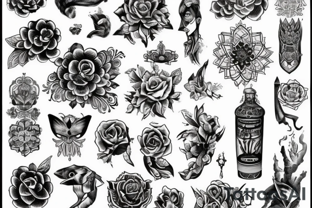 Лиса индейские украшения tattoo idea