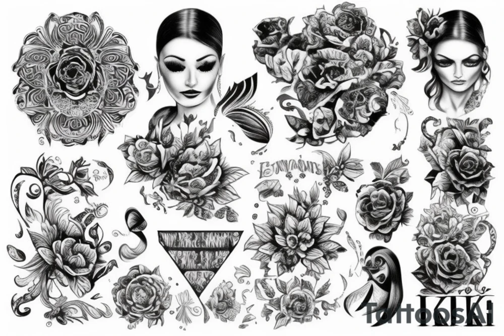 Лиса индейские украшения tattoo idea
