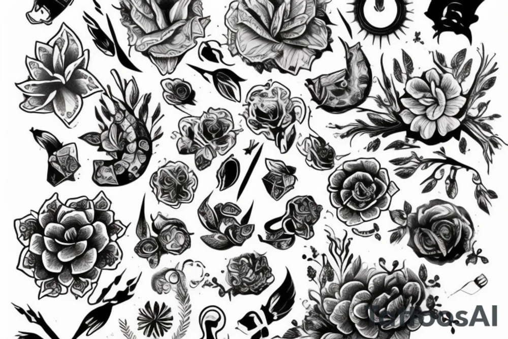 Лиса ,индейские украшения tattoo idea