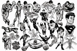 super man tattoo idea