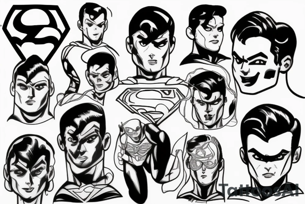 super man tattoo idea