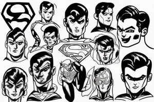 super man tattoo idea