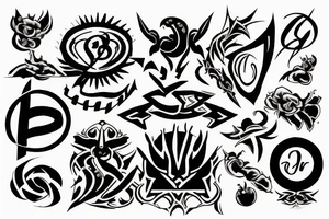 birth symbol and date April 5, 1989 tattoo idea