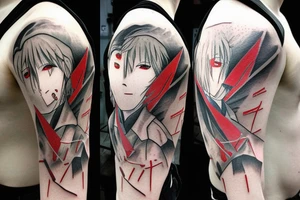 anime sleeve silent hill pyramidhead tattoo idea
