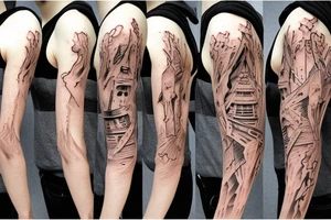 anime sleeve silent hill pyramidhead tattoo idea