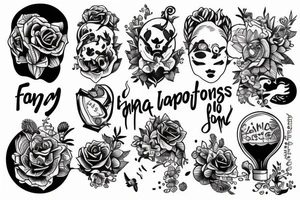 Tattoo that will describe fun and happiness with friends tattoo idea