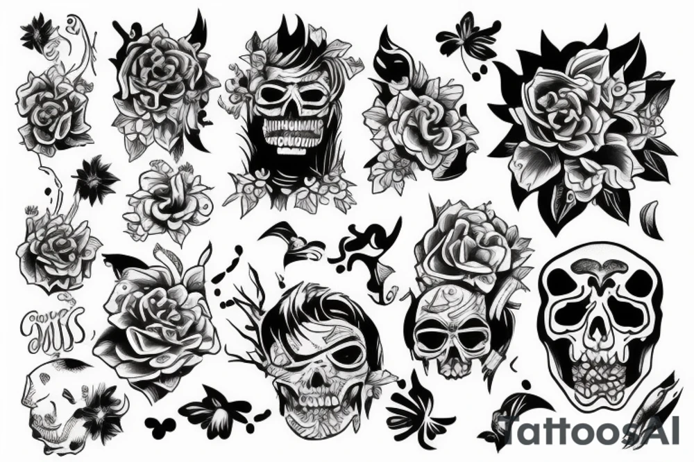 Tattoo that will describe fun and happiness with friends tattoo idea