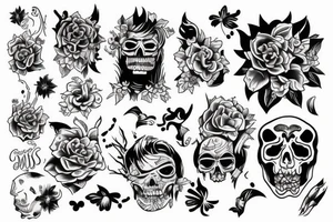 Tattoo that will describe fun and happiness with friends tattoo idea
