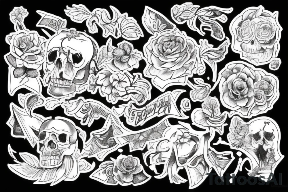 Соловей в ветках рябины tattoo idea