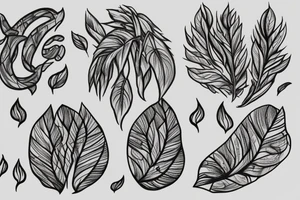 Plants with roots tattoo idea