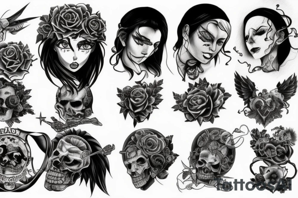 seven deadly sins tattoo idea