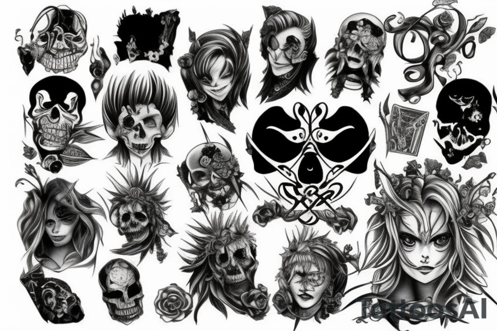 seven deadly sins tattoo idea