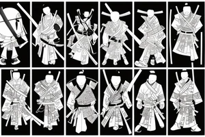 Japaness samurai style tattoo idea