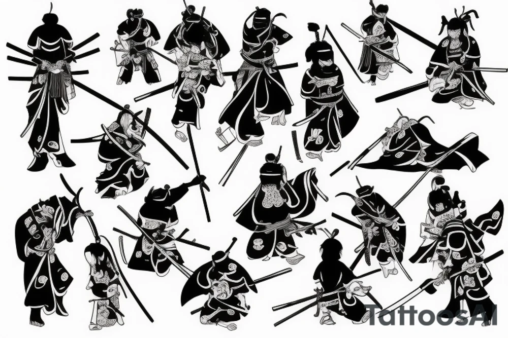 Japaness samurai style tattoo idea
