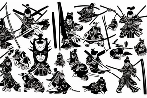 Japaness samurai style tattoo idea