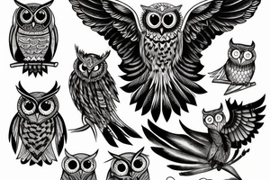 Owl on the libra tattoo idea