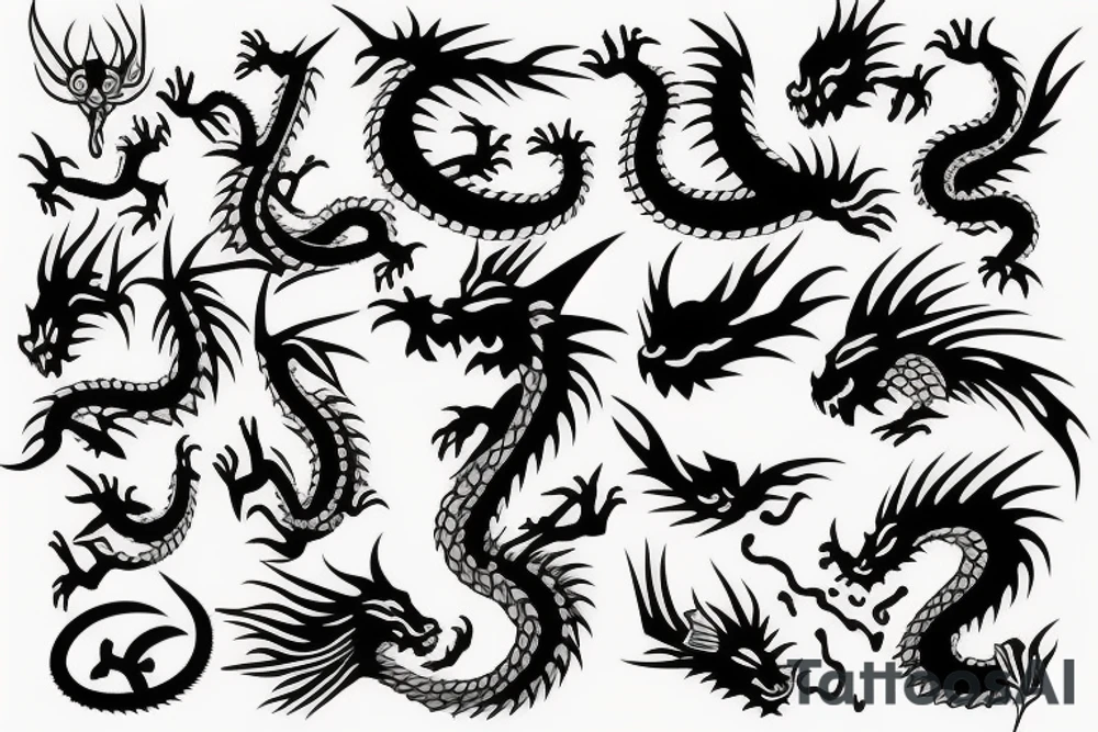 Dragons tattoo idea