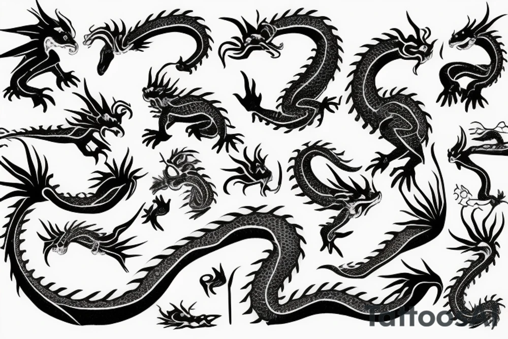 Dragons tattoo idea