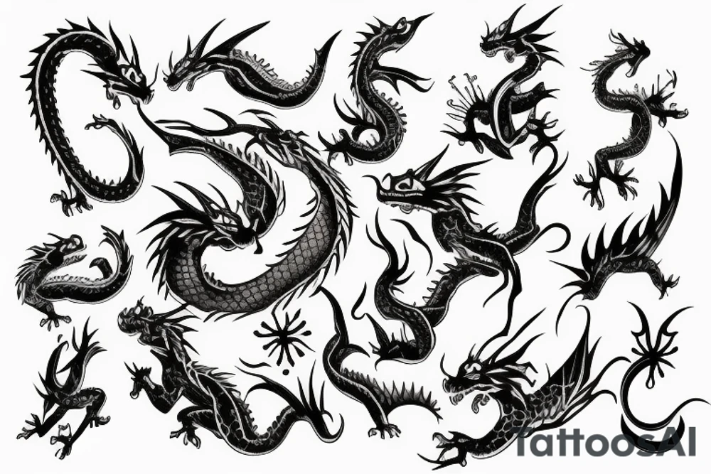 Dragons tattoo idea