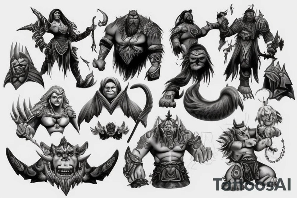 warcraft style tattoo idea