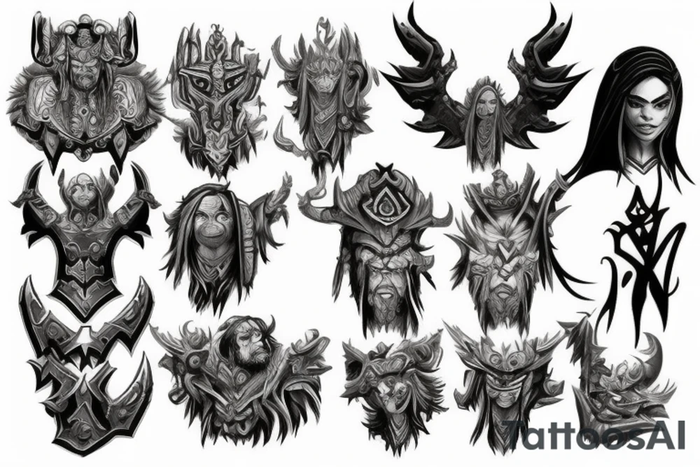 warcraft style tattoo idea