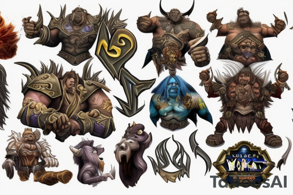warcraft, power, glory tattoo idea