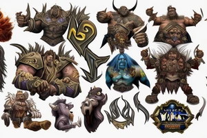 warcraft, power, glory tattoo idea