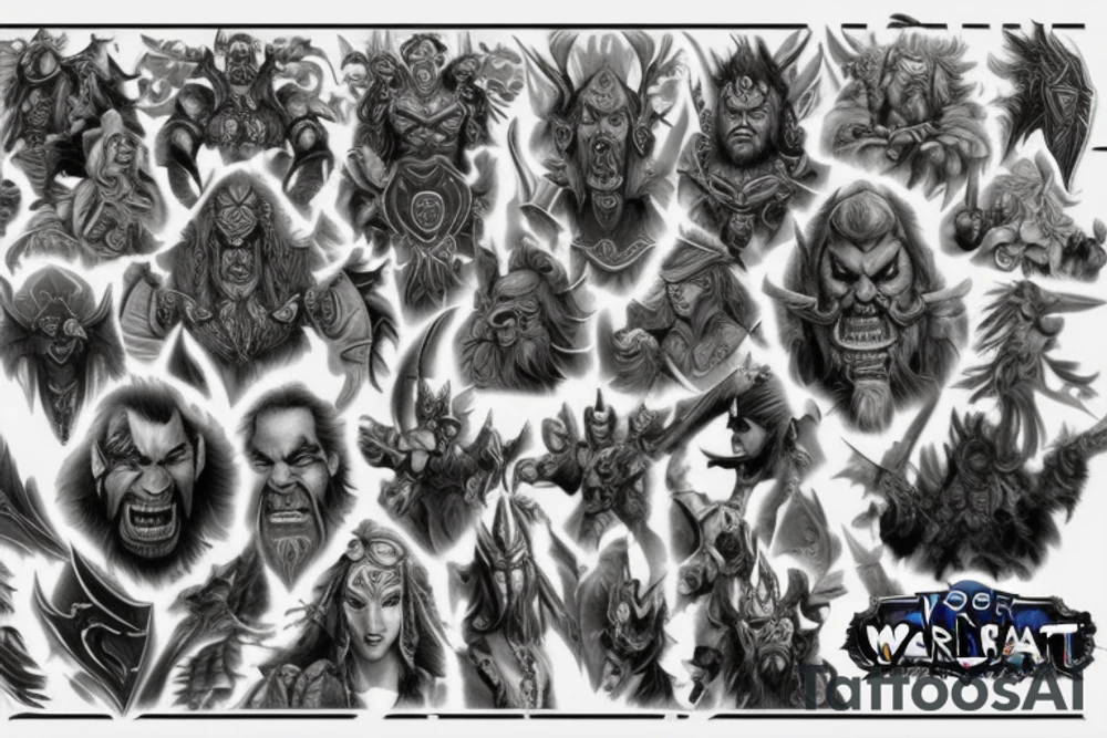 warcraft, power, glory tattoo idea