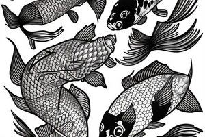 koi carp tattoo idea