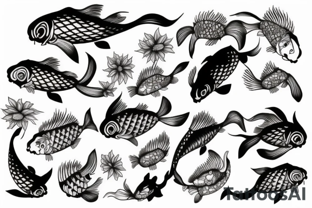 koi carp tattoo idea