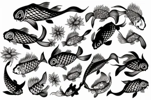 koi carp tattoo idea