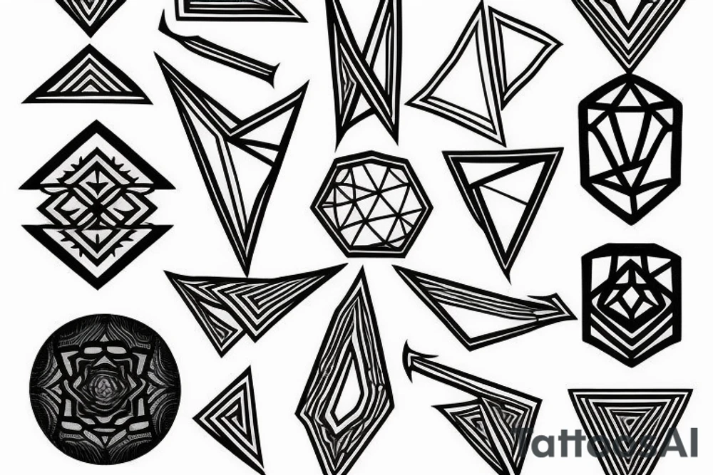 Geometric tattoo idea