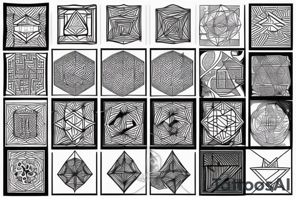 Geometric tattoo idea