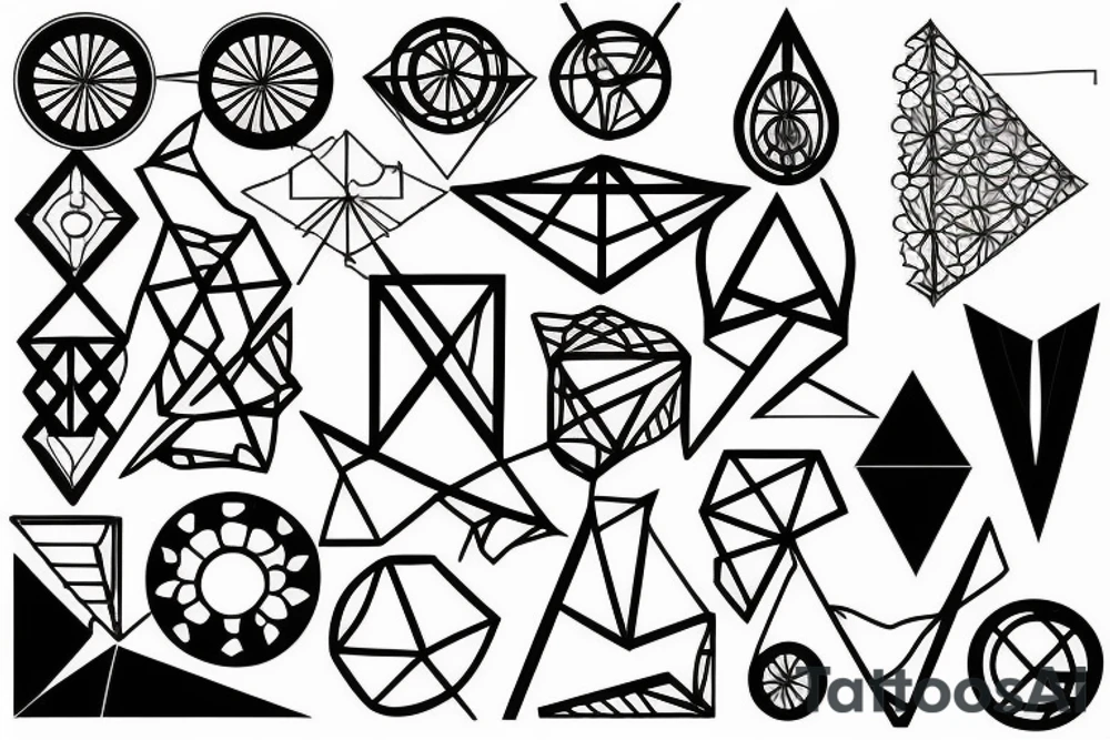 Geometric tattoo idea