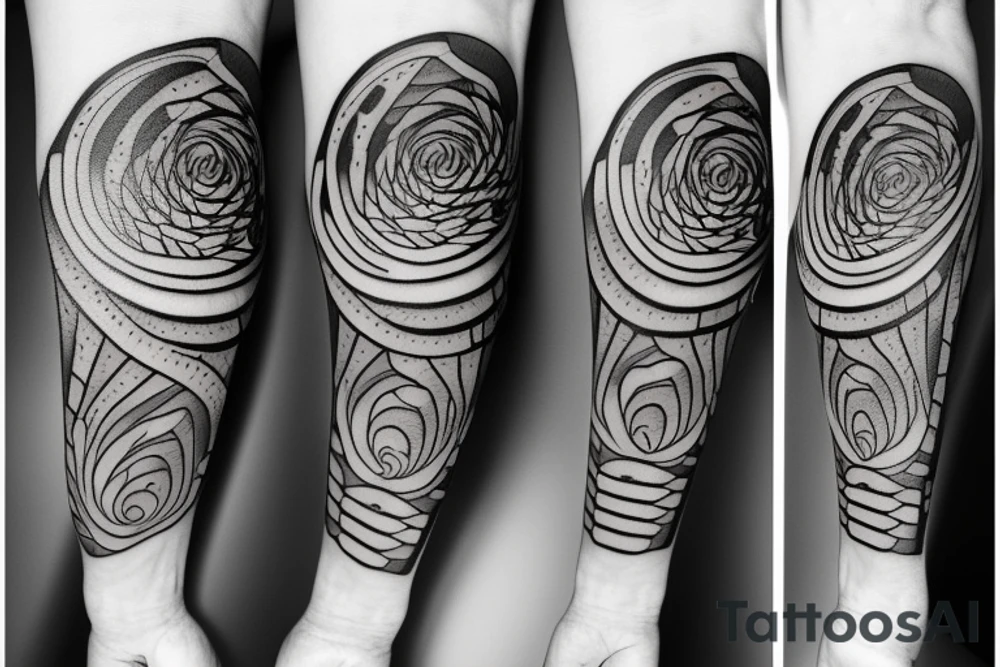 Freedom friendship adventure fibonacci tattoo idea