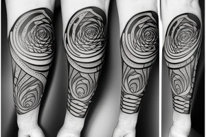 Freedom friendship adventure fibonacci tattoo idea