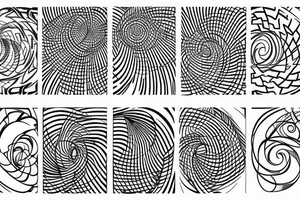 Freedom friendship adventure fibonacci tattoo idea
