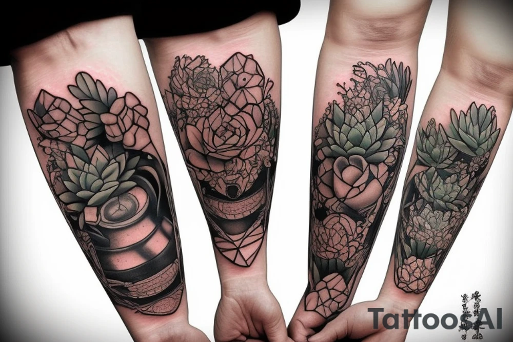 Succulent tattoo idea