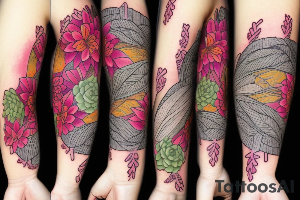 Succulent tattoo idea