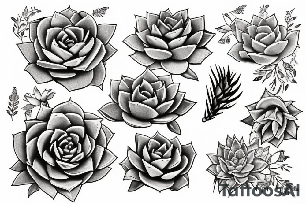 Succulent tattoo idea