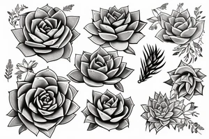 Succulent tattoo idea