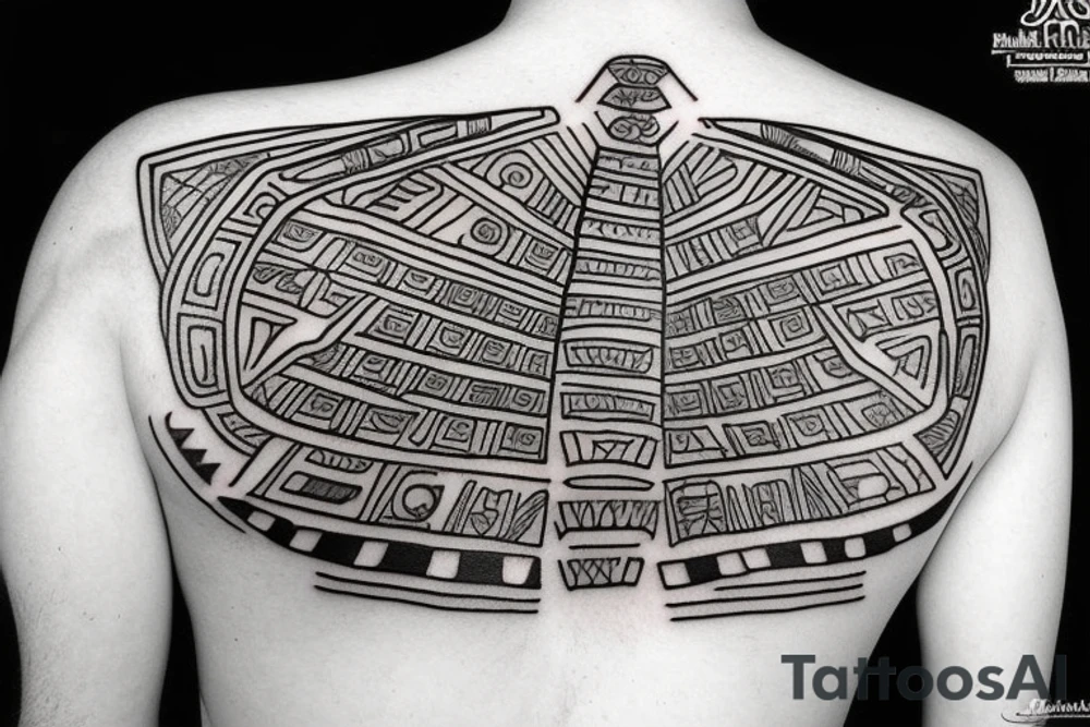 mayan pyramid tattoo idea